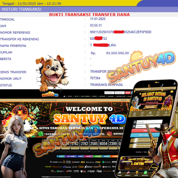 Santuy4d: Link Platform Slot Gacor Tersedia Bet 200 Perak Jamin Jackpot